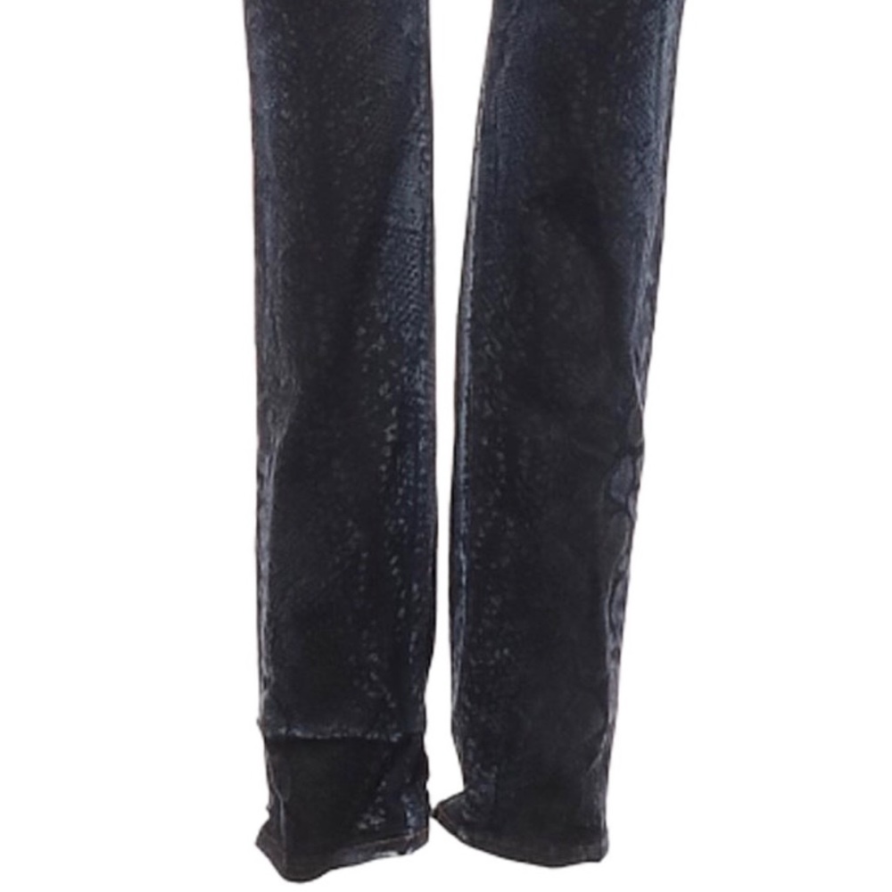 Hudson Navy Blue Python Snake Print Nico Super Sk… - image 5